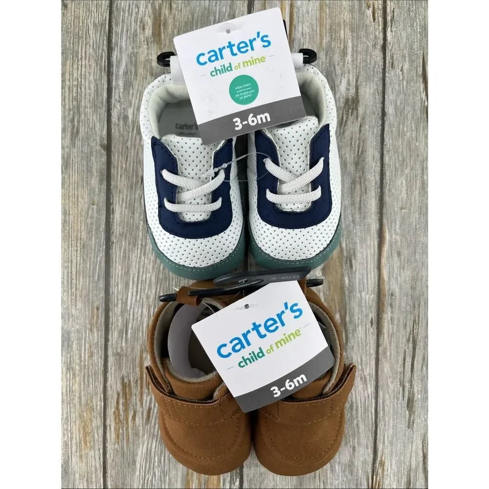 Baby Boy Carter’s Boots &  Slip On Sneaker Shoes Size 3-6 Months